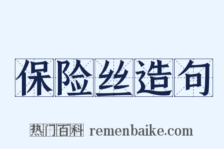保险丝造句是什么意思的图片